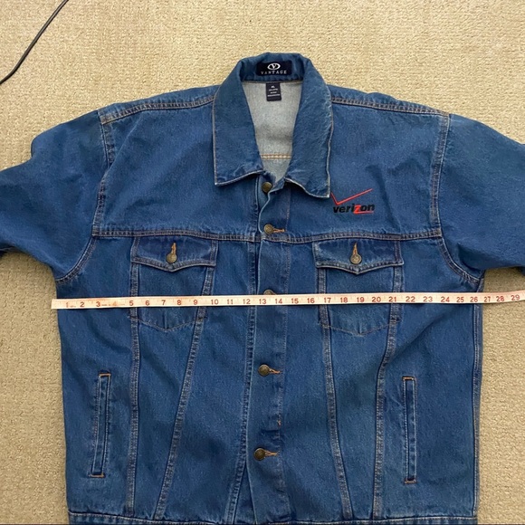 Vantage Denim Jacket Verizon Mens Size XL - Picture 6 of 8